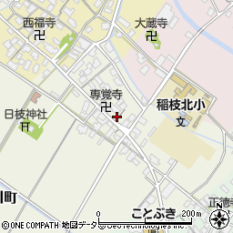 滋賀県彦根市上西川町489-1周辺の地図