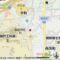 愛知県瀬戸市西茨町101周辺の地図