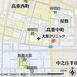 愛知県稲沢市高重町郷クロ38周辺の地図