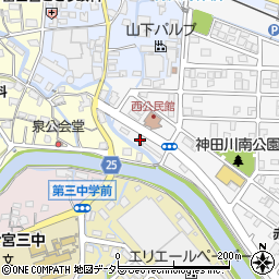 静岡県富士宮市神田川町29周辺の地図