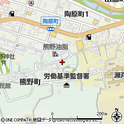 愛知県瀬戸市熊野町33周辺の地図