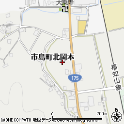 兵庫県丹波市市島町北岡本周辺の地図