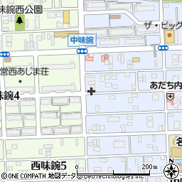 愛知県名古屋市北区中味鋺3丁目301周辺の地図