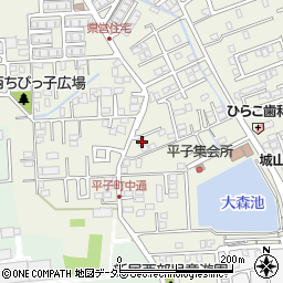愛知県尾張旭市平子町中通250周辺の地図