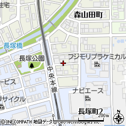 愛知県春日井市森山田町95周辺の地図