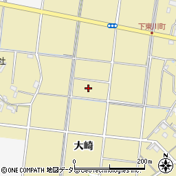 愛知県愛西市下東川町周辺の地図