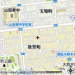 愛知県名古屋市西区歌里町周辺の地図
