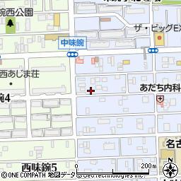 愛知県名古屋市北区中味鋺3丁目337周辺の地図