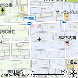 愛知県名古屋市北区中味鋺3丁目333周辺の地図
