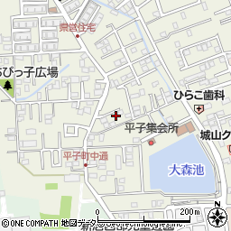 愛知県尾張旭市平子町中通252周辺の地図