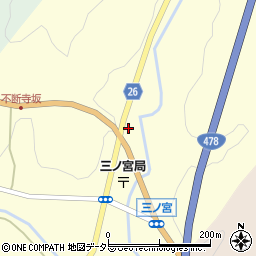 京都府船井郡京丹波町三ノ宮高尾周辺の地図