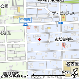 愛知県名古屋市北区中味鋺3丁目332周辺の地図