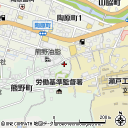愛知県瀬戸市熊野町10周辺の地図