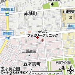愛知県名古屋市西区五才美町110周辺の地図