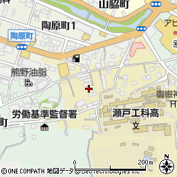 愛知県瀬戸市西権現町44周辺の地図