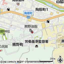 愛知県瀬戸市熊野町34周辺の地図