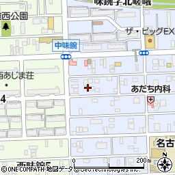 愛知県名古屋市北区中味鋺3丁目335周辺の地図