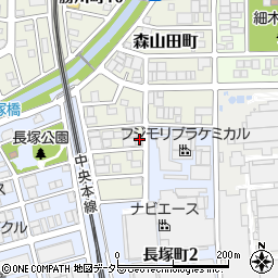 愛知県春日井市森山田町90周辺の地図