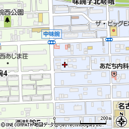 愛知県名古屋市北区中味鋺3丁目336周辺の地図