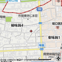 愛知県名古屋市北区楠味鋺4丁目2015周辺の地図