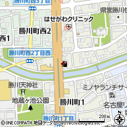 ＥＮＥＯＳ勝川橋ＳＳ周辺の地図