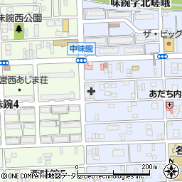 愛知県名古屋市北区中味鋺3丁目304周辺の地図