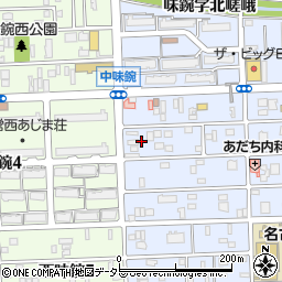 愛知県名古屋市北区中味鋺3丁目308周辺の地図