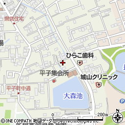 愛知県尾張旭市平子町中通215周辺の地図