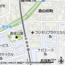 愛知県春日井市森山田町87周辺の地図