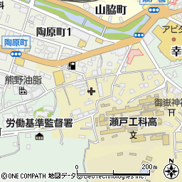 愛知県瀬戸市西権現町38周辺の地図