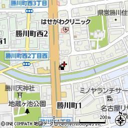 大宝ダイイチ株式会社　勝川橋給油所周辺の地図
