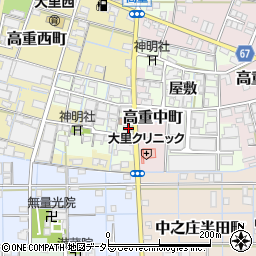 愛知県稲沢市高重町郷クロ8周辺の地図