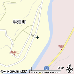 小原平畑簡易郵便局周辺の地図