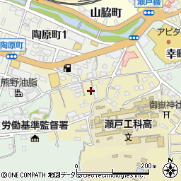 愛知県瀬戸市西権現町25-19周辺の地図