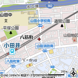 愛知県名古屋市西区八筋町178-7周辺の地図