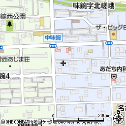 愛知県名古屋市北区中味鋺3丁目308-1周辺の地図