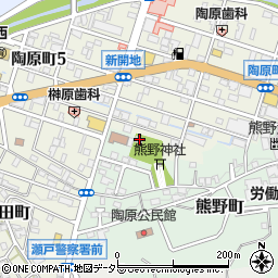 愛知県瀬戸市熊野町76周辺の地図