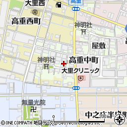 愛知県稲沢市高重町郷クロ25周辺の地図