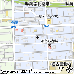 愛知県名古屋市北区中味鋺3丁目319周辺の地図