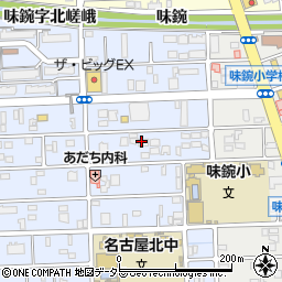 愛知県名古屋市北区中味鋺3丁目906周辺の地図