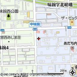 愛知県名古屋市北区中味鋺3丁目307周辺の地図