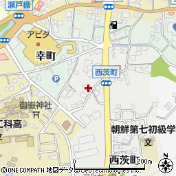 愛知県瀬戸市西茨町92周辺の地図