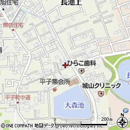 愛知県尾張旭市平子町中通223周辺の地図