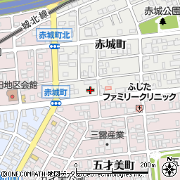 デイリーヤマザキ名古屋赤城町店周辺の地図