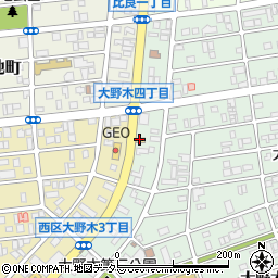 すき家名古屋大野木店周辺の地図