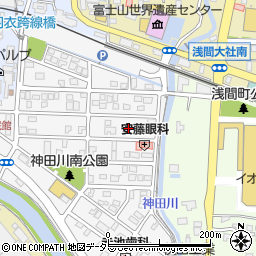 静岡県富士宮市神田川町4周辺の地図