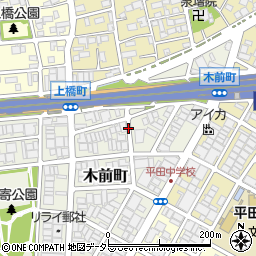 愛知県名古屋市西区木前町周辺の地図