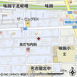愛知県名古屋市北区中味鋺3丁目905周辺の地図