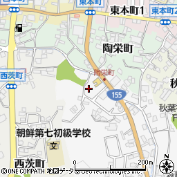 愛知県瀬戸市東茨町56-2周辺の地図