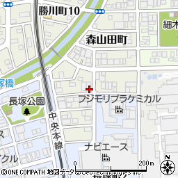 愛知県春日井市森山田町82周辺の地図